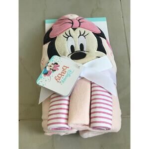 Minnie Mickey Disney world pink cream newborn baby towels washcloth